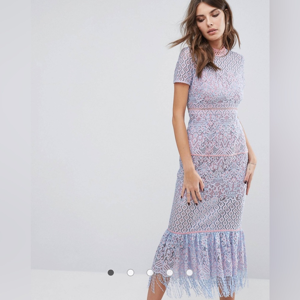Foxiedox Flourite Lace Midi Dress